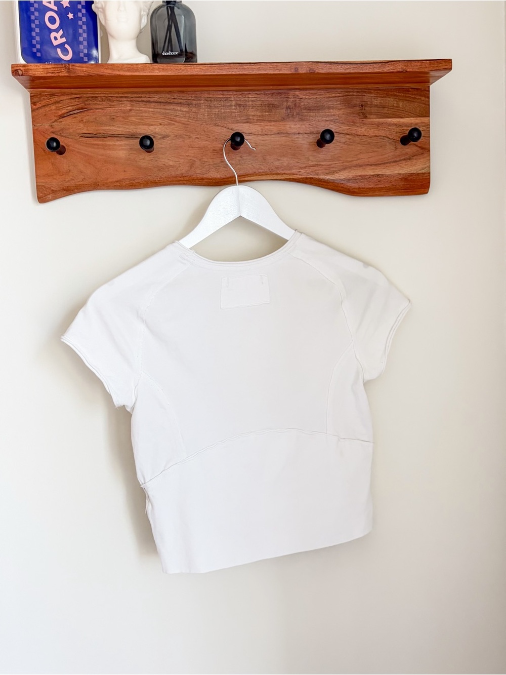 We The Free Protagonist Cropped Cap Sleeve Tee White sz MED - Picture 9 of 10